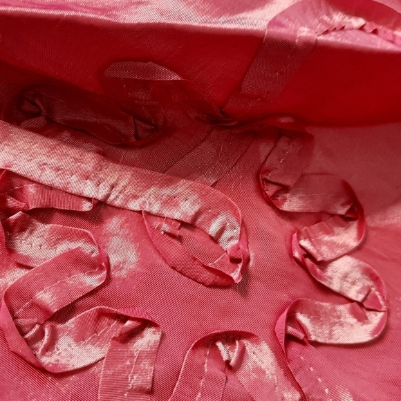 Strapless rose color XXL dress with scarf - Picture 9 of 12